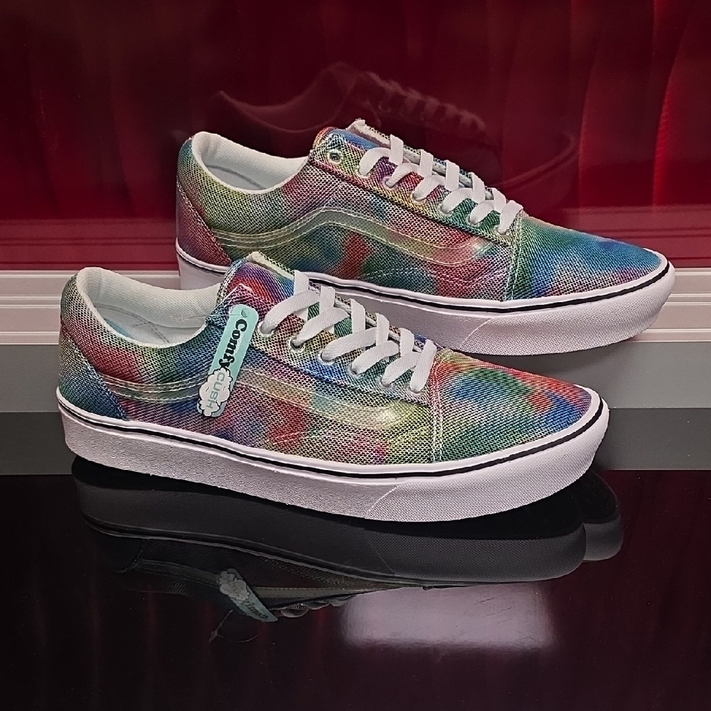 Vans Comfy Cush Old Skool In Bloom Multi True White Men’s 11 Women’s 12.5